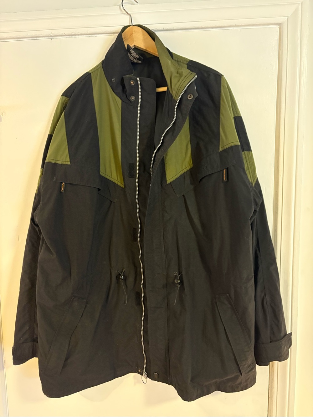 Men's Adidas Black and Olive Utility Jacket